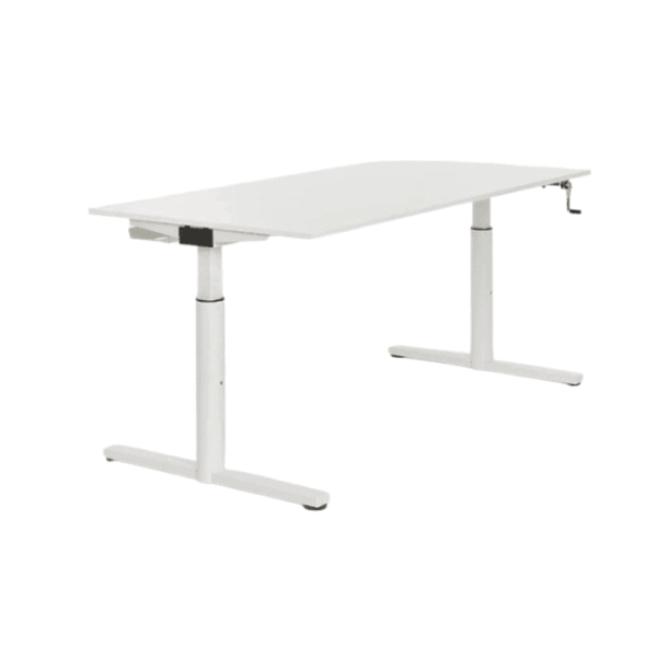Bureau Gispen TM - Wit - Verstelbaar met slinger 120 x 80 cm