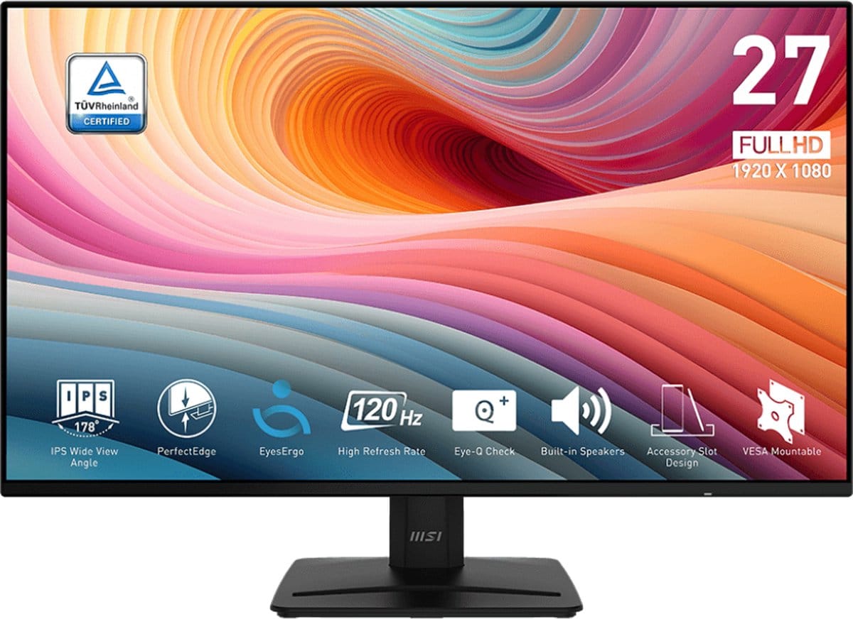 MSI PRO MP271A E2 - Full HD Monitor 120hz 27 inch