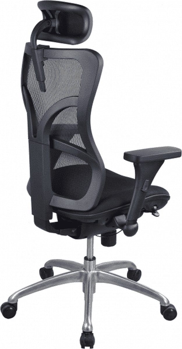 Bureaustoel SB PosturePro - Zwart - Mesh met chrome