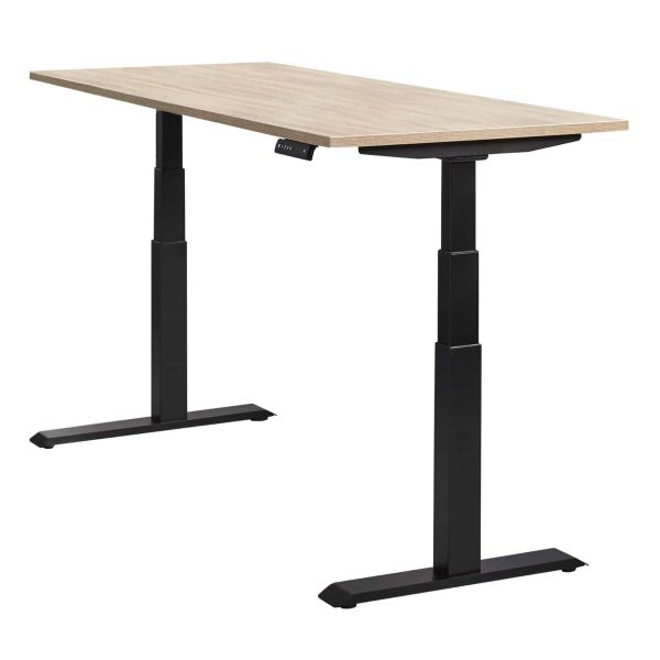 Zit sta bureau Actiforce - Zwart frame, elektrisch verstelbaar