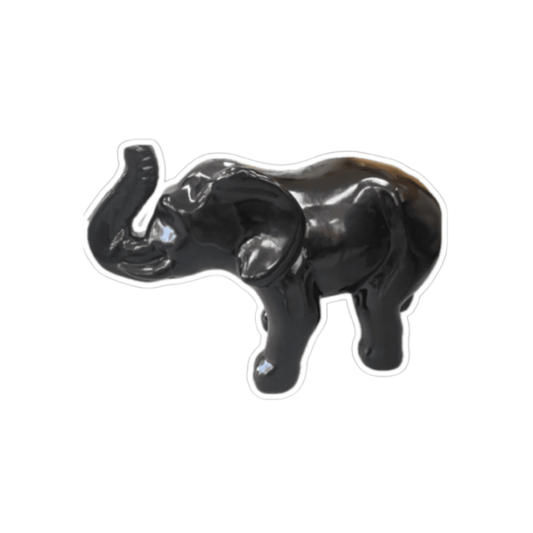 XL Olifant kruk / standbeeld - Zwart - Kunststof