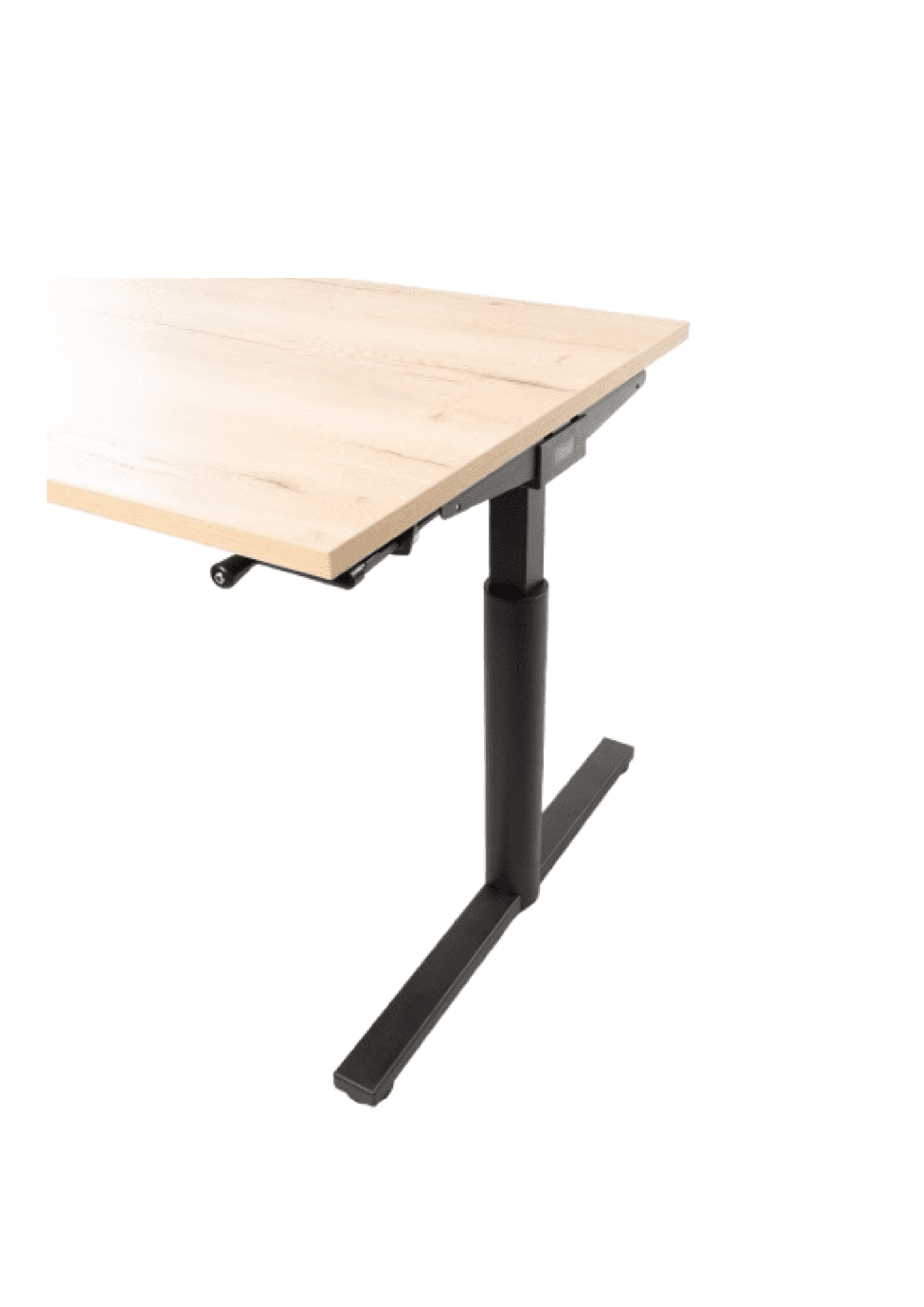Bureau Gispen TM - Eiken - Verstelbaar met slinger 120 x 80 cm Zwart