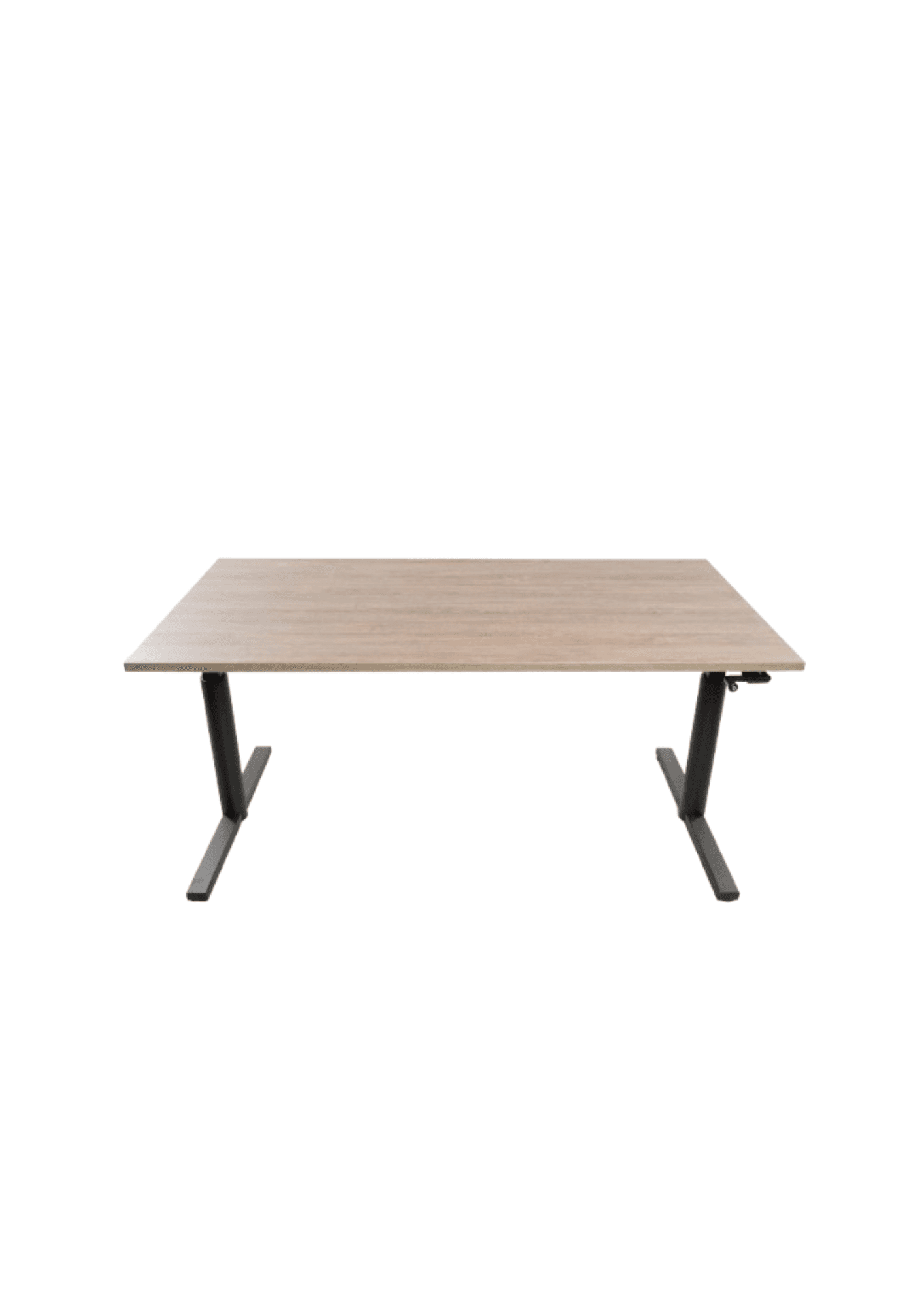 Bureau Nieuwe Gispen TM verstelbare - Zwart - met slinger 160 x 80 cm Noten