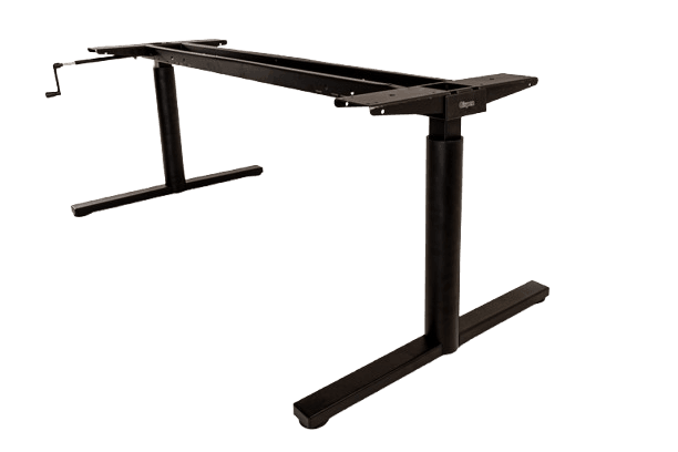 Bureau Nieuwe Gispen TM verstelbare - Zwart - met slinger 160 x 80 cm Noten