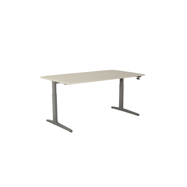 Bureau Ahrend Balance - Grijs - Verstelbaar met slinger 160 x 80 cm