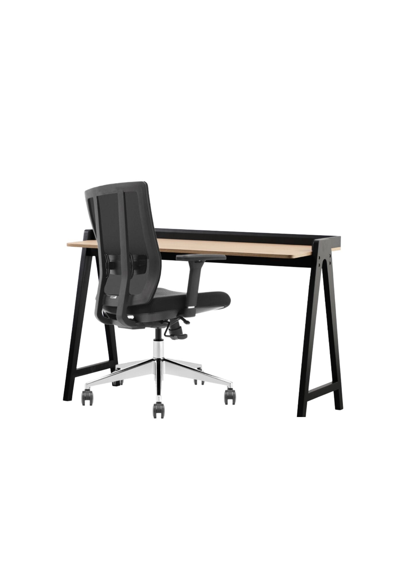 Bureaustoel Complete thuiswerkplek met ergonomische Schaffenburg 080 - en werktafel