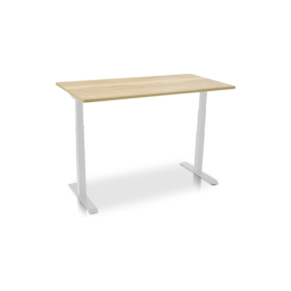 Zit sta bureau Schaffenburg Dextro Basic - Wit - Elektrisch 120 x 80 cm