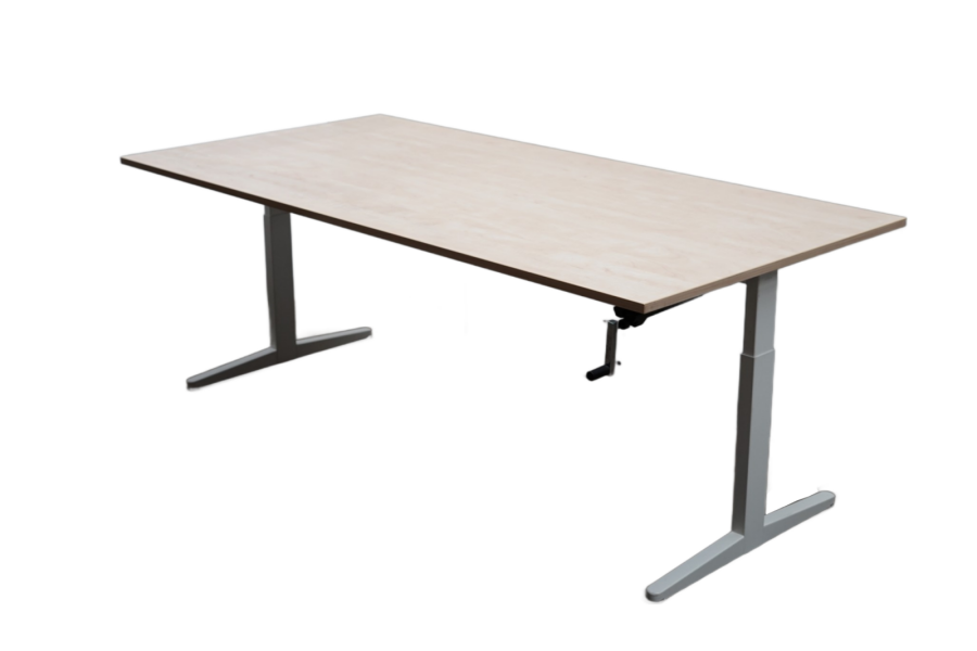 Bureau Ahrend Balance - Grijs - Verstelbaar met slinger 160 x 80 cm